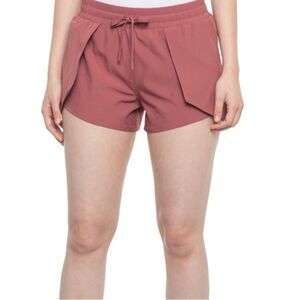Mondetta Womens Dark Orchid Overlap Pocket Athletic Shorts S NWT
